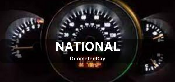 National Odometer Day [राष्ट्रीय ओडोमीटर दिवस]